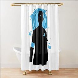 Mens My Favorite Connor Detroit Become Human Silhouette Gifts For Movie Fan Shower Curtain