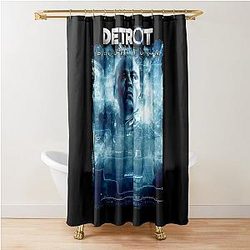 Retro Detroit Become Human Idol Gifts Fot You Shower Curtain