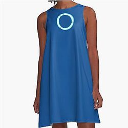 Android LED  Detroit Become Human circle A-Line Dress