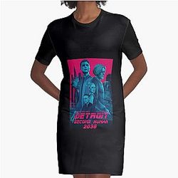Gift Idea Detroit Become Human 2038 Cool Gifts Graphic T-Shirt Dress