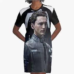Detroit Become Human - Connor Graphic T-Shirt Dress