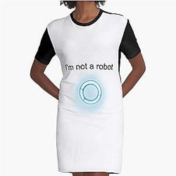 I'm not a robot - Detroit Become Human Graphic T-Shirt Dress