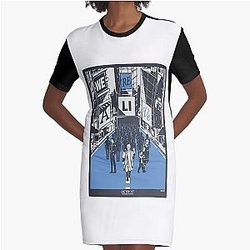 Detroit Become Human Graphic T-Shirt Dress