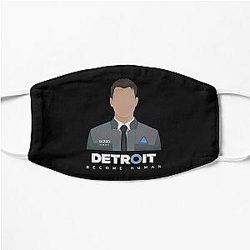 Retro Vintage Detroit Become Human Retro Wave Flat Mask