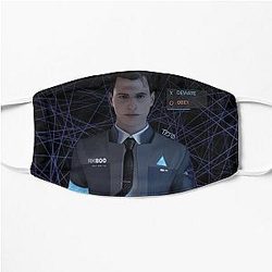 Connor Detroit Become Human  Flat Mask