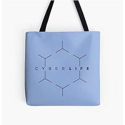 Detroit Become Human CyberLife Logo All Over Print Tote Bag