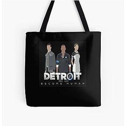 Vintage Retro Detroit Become Human Cute Gifts All Over Print Tote Bag