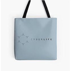 Detroit Become Human CyberLife Logo All Over Print Tote Bag