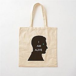 Detroit Become Human - Connor - I Am Alive - Black Cotton Tote Bag
