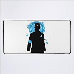 Mens My Favorite Connor Detroit Become Human Silhouette Gifts For Movie Fan Desk Mat