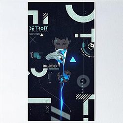 Connor Cover - Detroit Become Human Poster
