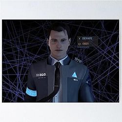 Connor Detroit Become Human  Poster
