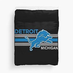Detroit Lions Football Duvet Cover