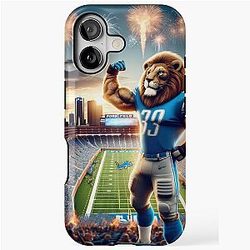 Detroit Lions Fan Art - NFL Football Phone Case & Gifts iPhone Tough Case