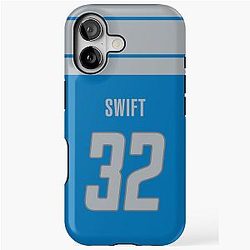 D'Andre Swift - Detroit Lions iPhone Tough Case