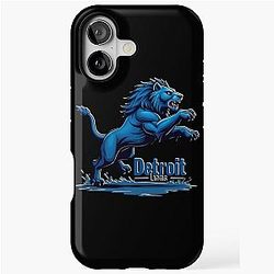 Football Case Detroit Lions Tough iPhone Case