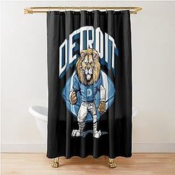 Football Detroit Lions Shower Curtain