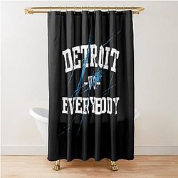 Detroit Lions vs Everybody - All Grit - Detroit Lions Shower Curtain