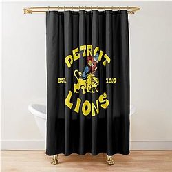 Vintage Detroit Lions Shower Curtain
