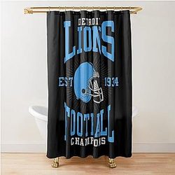 Football Detroit Lions Shower Curtain