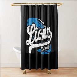 Football Detroit Lions Shower Curtain