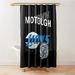 Football Detroit Lions Shower Curtain
