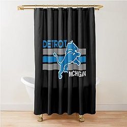 Football Detroit Lions Shower Curtain