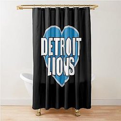 Football Detroit Lions Shower Curtain