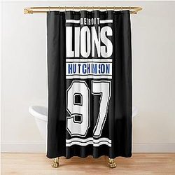 Football Shower Curtain Detroit Lions