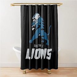 Football Detroit Lions Shower Curtain