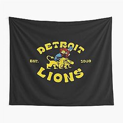 Vintage Detroit Lions tapestry