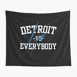 Detroit Lions vs Everybody All Grit Detroit Lions Tapestry