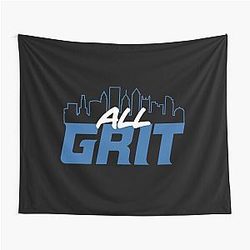 Detroit Lions Grid Tapestry