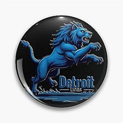 Football Pin of the Detroit Lions