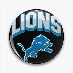 Football in Detroit Lions Pin