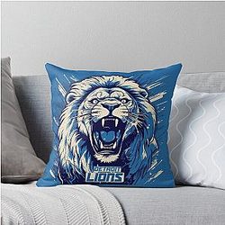 Detroit Lions Football Pillow
