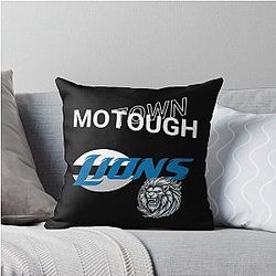 Football Detroit Lions Throw Pillow