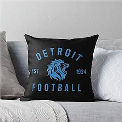 Detroit Lions Throw Pillow