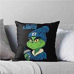 Football Detroit Lions Throw Pillow
