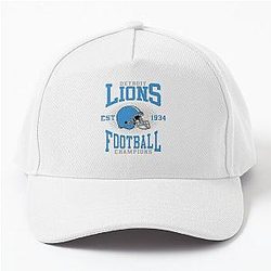 Football and Detroit Lions Baseball Cap