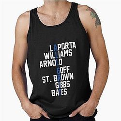 Detroit Lions St. Brown Williams Bates Goff Tank Top