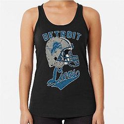 Football Detroit Lions Racerback Tank Top