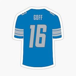Jared Goff Detroit Lions Sticker