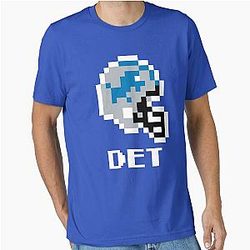 Detroit Lions Tecmo Super Bowl Football Helmet Essential T-Shirt