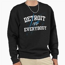 Detroit Lions vs Everybody All Grit - Detroit Lions Pullover Sweatshirt
