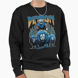 Detroit Lions Beanie & Shades Combo Pullover Sweatshirt