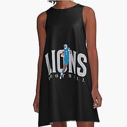 Football Detroit Lions A Line Dress