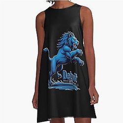 Football Detroit Lions A-Line Dress