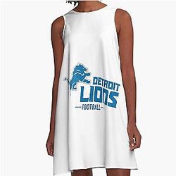 Football Detroit Lions A-Line Dress