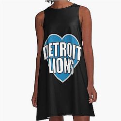 Football Detroit Lions A-Line Dress